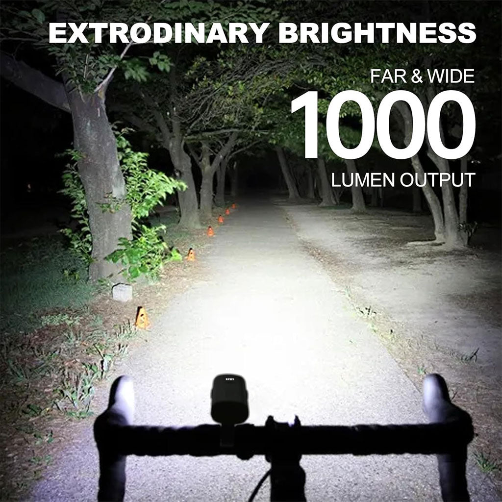 Éclairage de Vélo avant à LED et Power Bank 3000mAH – مصباح وبنك طاقة للدراجات الهوائية تنزوت