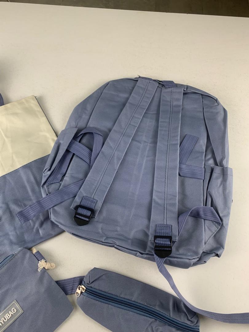 Ensemble de sacs d’école Kawai pour adolescents 4Pcs Guiyu V3 Bleu – محفظة 4 قطع كاواي أزرق تنزوت