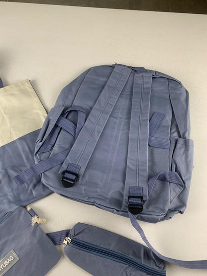 Ensemble de sacs d’école Kawai pour adolescents 4Pcs Guiyu V3 Bleu – محفظة 4 قطع كاواي أزرق تنزوت