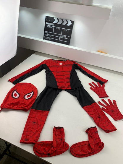 Tenue de Deguisement Spiderman Complet 5PCS Pour Enfants – بدلة سبايدرمان تنزوت