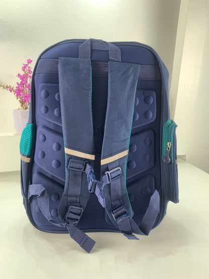 Sac à Dos Enfant pour École primaire de Haute Qualité Bleu et Vert – حقيبة ظهر مدرسية للأطفال أزرق وأخضر تنزوت