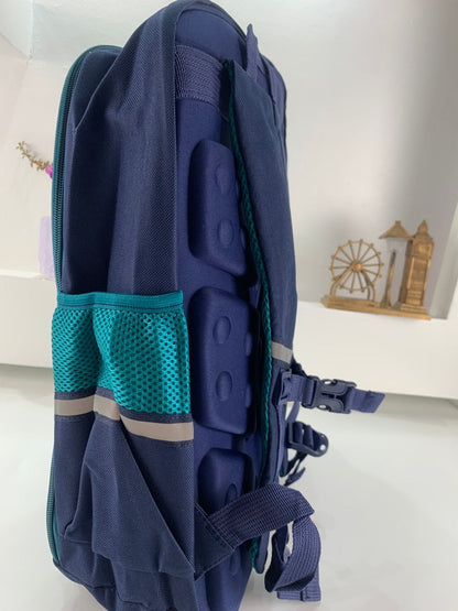 Sac à Dos Enfant pour École primaire de Haute Qualité Bleu et Vert – حقيبة ظهر مدرسية للأطفال أزرق وأخضر تنزوت