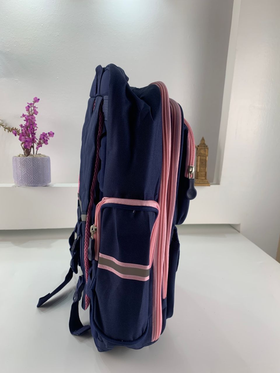 Sac à Dos Enfant pour École primaire de Haute Qualité Bleu et Rose – حقيبة ظهر مدرسية للأطفال أزرق ووردي تنزوت