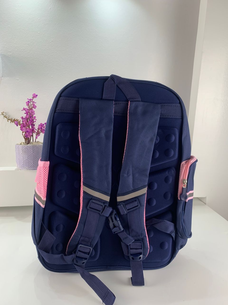Sac à Dos Enfant pour École primaire de Haute Qualité Bleu et Rose – حقيبة ظهر مدرسية للأطفال أزرق ووردي تنزوت