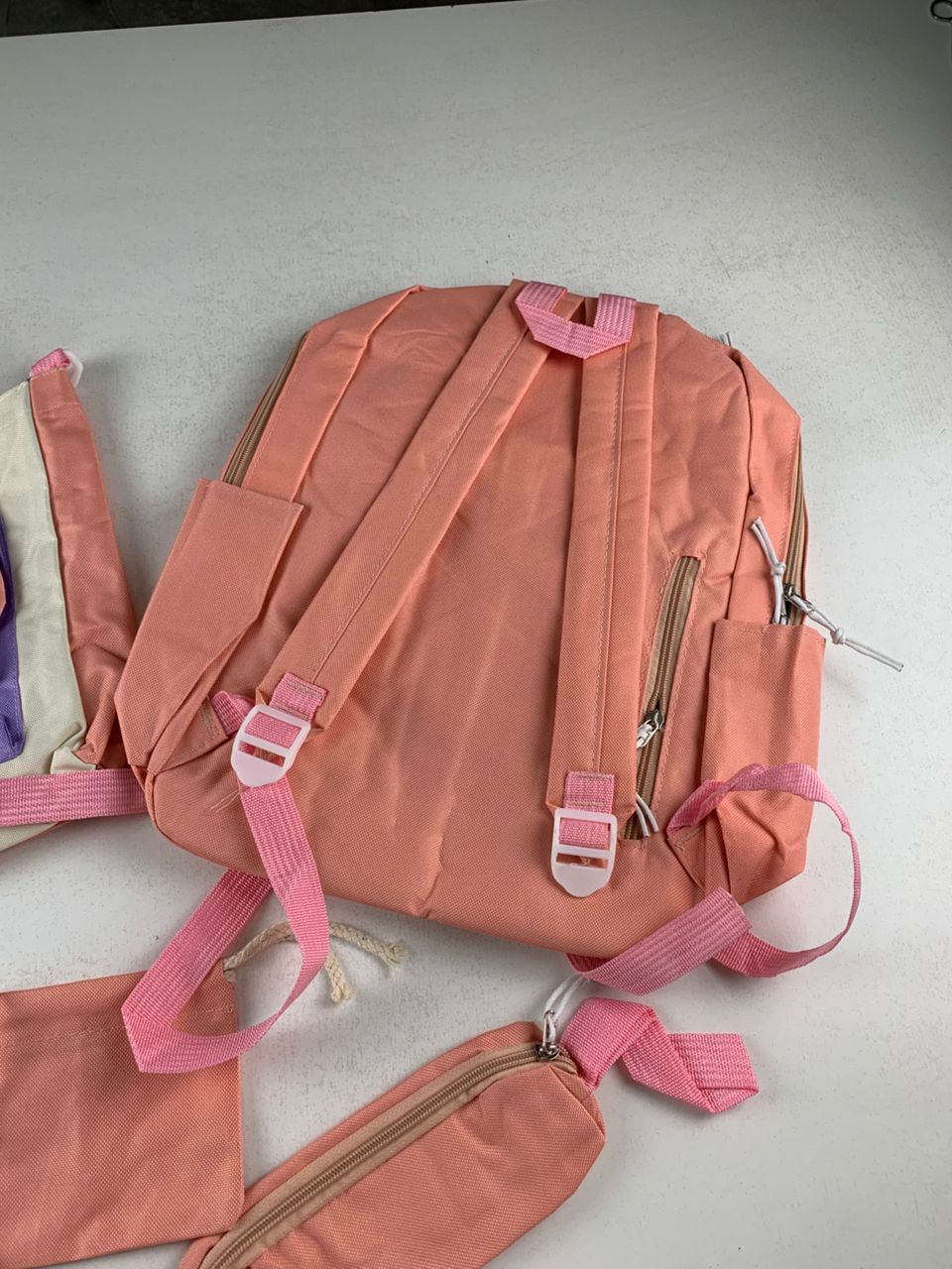 Ensemble de sacs d’école Kawai pour adolescents 5Pcs Guiyu V1 Rose – محفظة 5 قطع كاواي وردي تنزوت