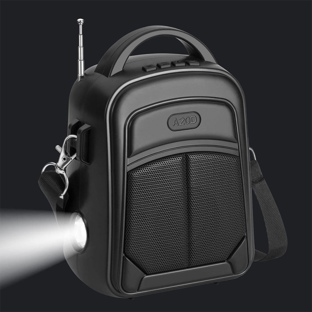 Haut-Parleur Sans Fil avec Qualité Sonore Hi-Fi et Panneau Solaire YG-A20T – مكبر صوت محمول تنزوت