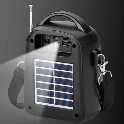 Haut-Parleur Sans Fil avec Qualité Sonore Hi-Fi et Panneau Solaire YG-A20T – مكبر صوت محمول تنزوت