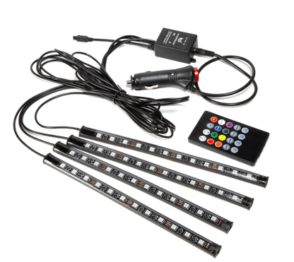 Sound atmosphere lamp 48 LED pour voiture - تنزوت