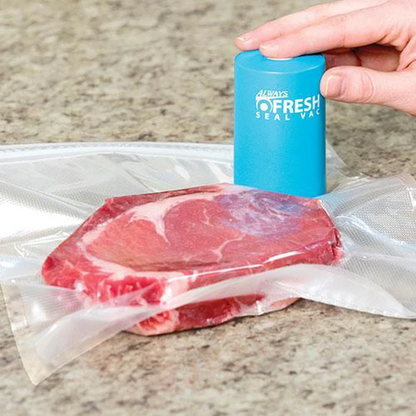 جهاز تفريغ وشفط الهواء من أكياس حفظ الطعام-Always Fresh Machine De Scellage Portable Avec 5 Sacs تنزوت