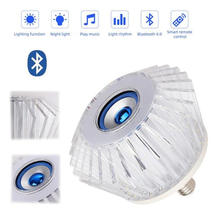 Ampoule musicale LED haut-parleur intégré Crystal Avec Bluetooth et télécommande 24W - تنزوت