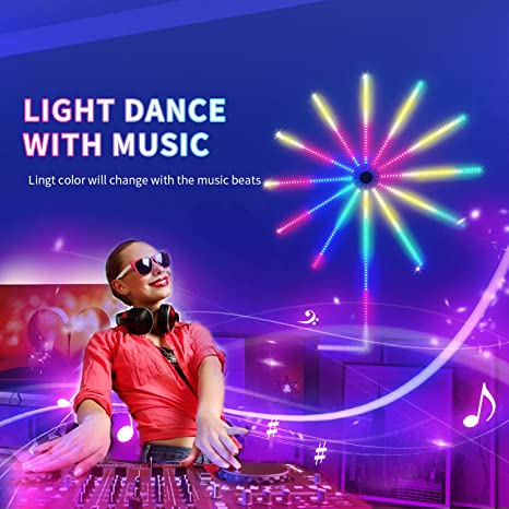 feux d’artifice App Smart Control IC Led RGB Light décoration de la maison - تنزوت