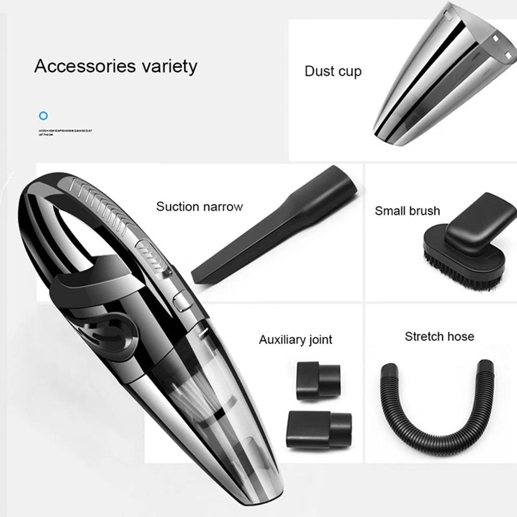 Aspirateur de voiture portable sans fil Puissance d’aspiration élevée 120W – مكنسة كهربائية لاسلكية - تنزوت