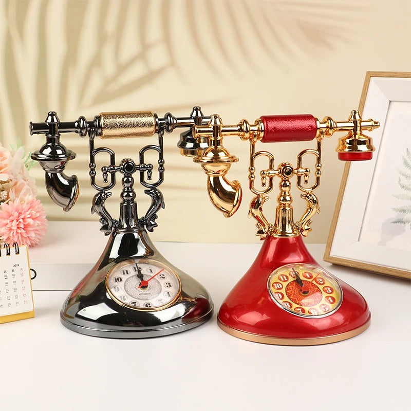Réveil rétro modèle téléphone pour chronométreur créatif pour la décoration تنزوت