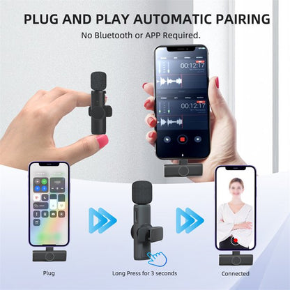 K11 Microphone-cravate sans fil Recording Audio Video Androïd / iPhone - تنزوت