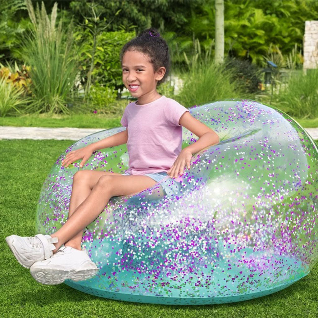 Fauteuil Gonflable Géant Glitter Dream114x112x66 cm Bestway 75115 – أريكة قابلة للنفخ تنزوت