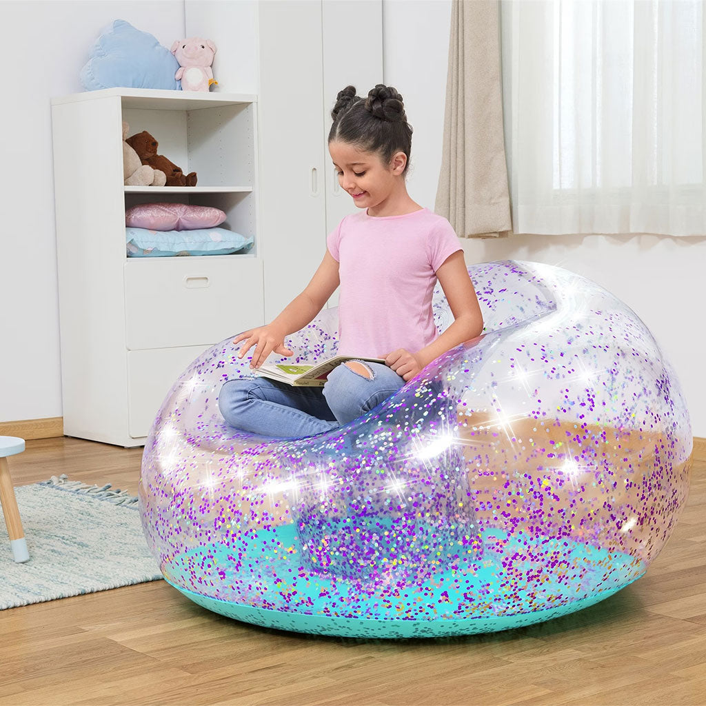 Fauteuil Gonflable Géant Glitter Dream114x112x66 cm Bestway 75115 – أريكة قابلة للنفخ تنزوت