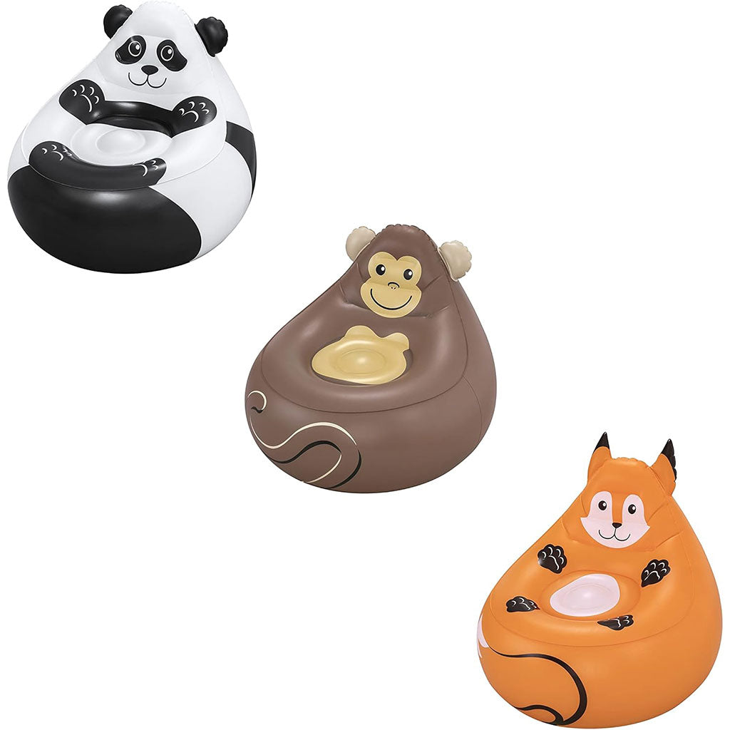 Fauteuil Gonflable Cozy Critters 72 x 72 x 64 cm Bestway 75116 – أريكة قابلة للنفخ تنزوت