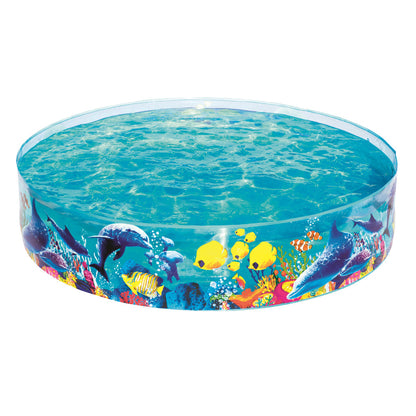Piscine AquariumRonde en Vinyle et PVC Transparente Pour Enfants 183x38cm#55030 تنزوت