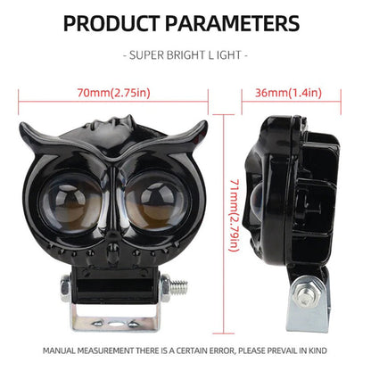 Lumière de hibou antibrouillard LED pour la moto 1Pcs – مصباح دراجات نارية عالي السطوع تنزوت