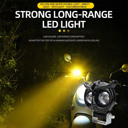 Lumière de hibou antibrouillard LED pour la moto 1Pcs – مصباح دراجات نارية عالي السطوع تنزوت