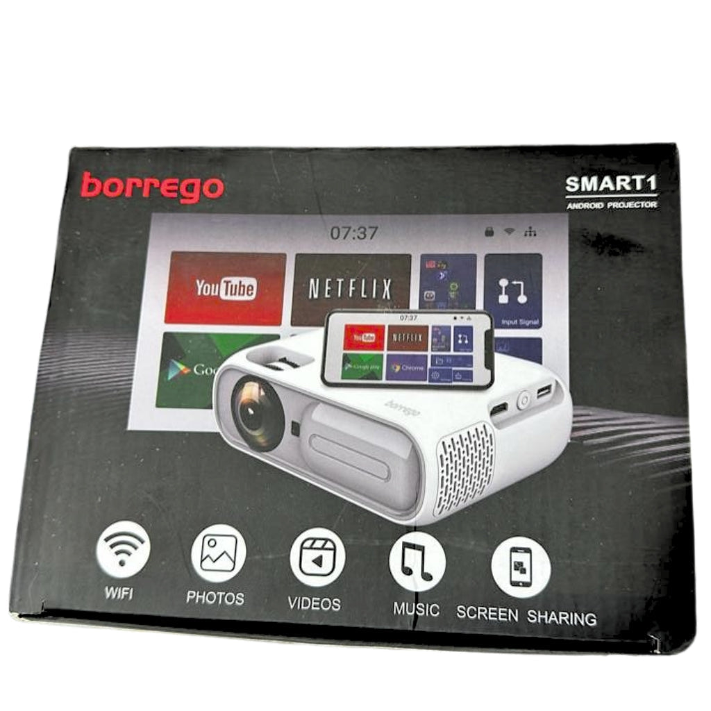 Borrego Projector Smart 1 Android 9.0 Bluetooth Projection technology 3.5inch LCD TFT display - تنزوت