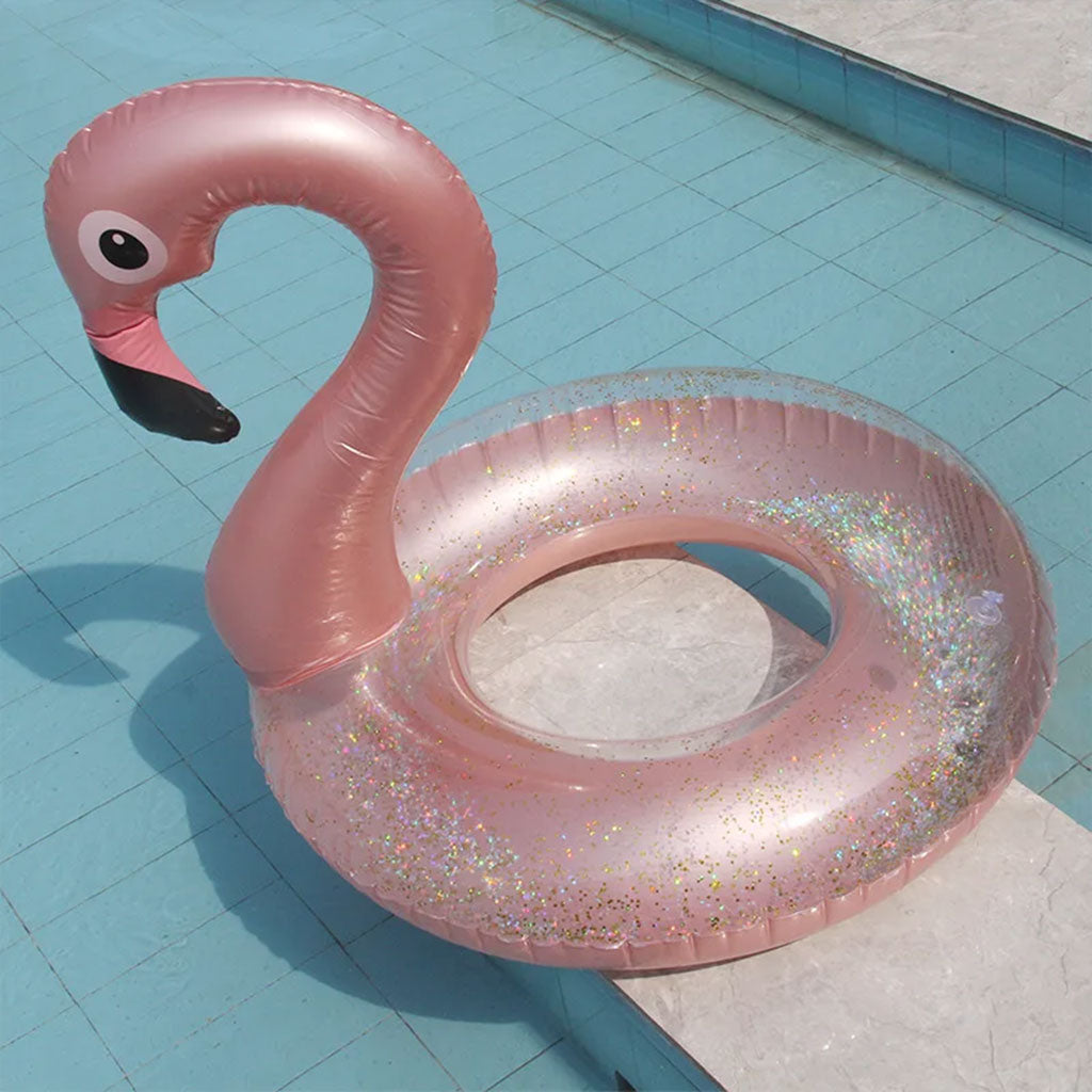Bouée Gonflables en forme de Flamingo Rose -عوامة قابلة للنفخ فلامينجو تنزوت