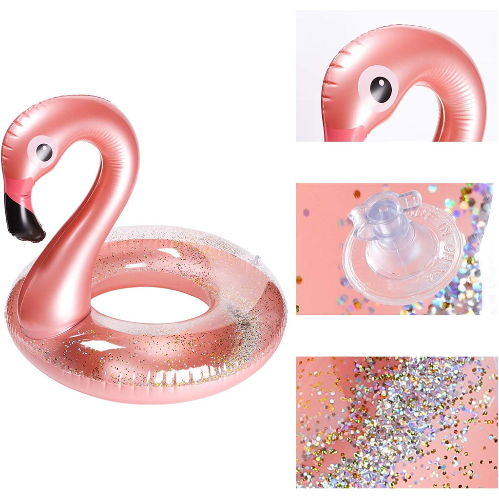 Bouée Gonflables en forme de Flamingo Rose -عوامة قابلة للنفخ فلامينجو تنزوت
