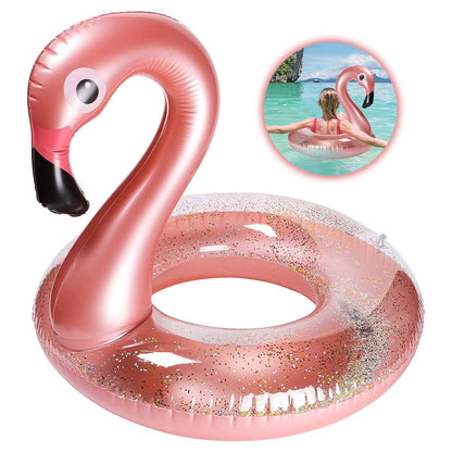 Bouée Gonflables en forme de Flamingo Rose -عوامة قابلة للنفخ فلامينجو تنزوت