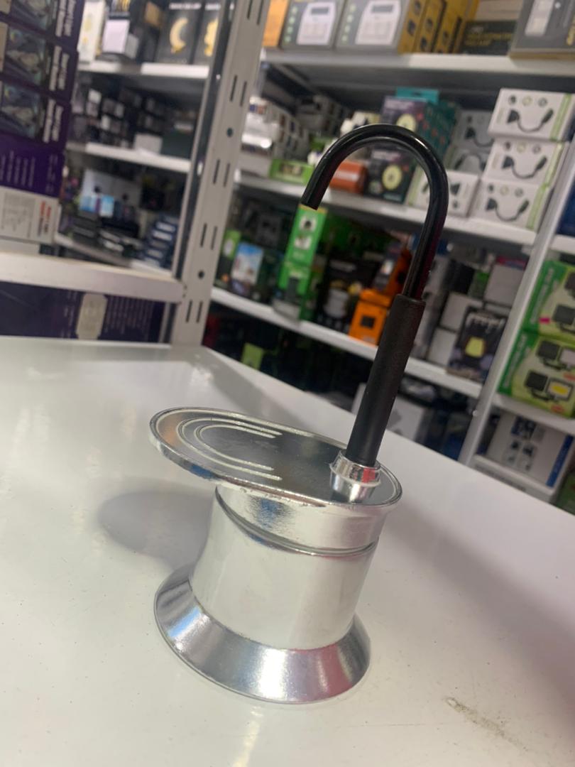Cafetière Italienne Moka à Tube en Alliage d'Aluminium 50ml - ماكينة صنع قهوة الموكا الإيطالية بأنبوب من سبائك الألومنيوم تنزوت