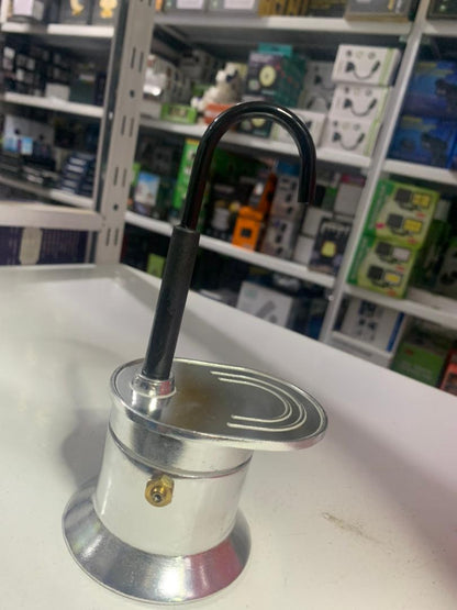 Cafetière Italienne Moka à Tube en Alliage d'Aluminium 50ml - ماكينة صنع قهوة الموكا الإيطالية بأنبوب من سبائك الألومنيوم تنزوت
