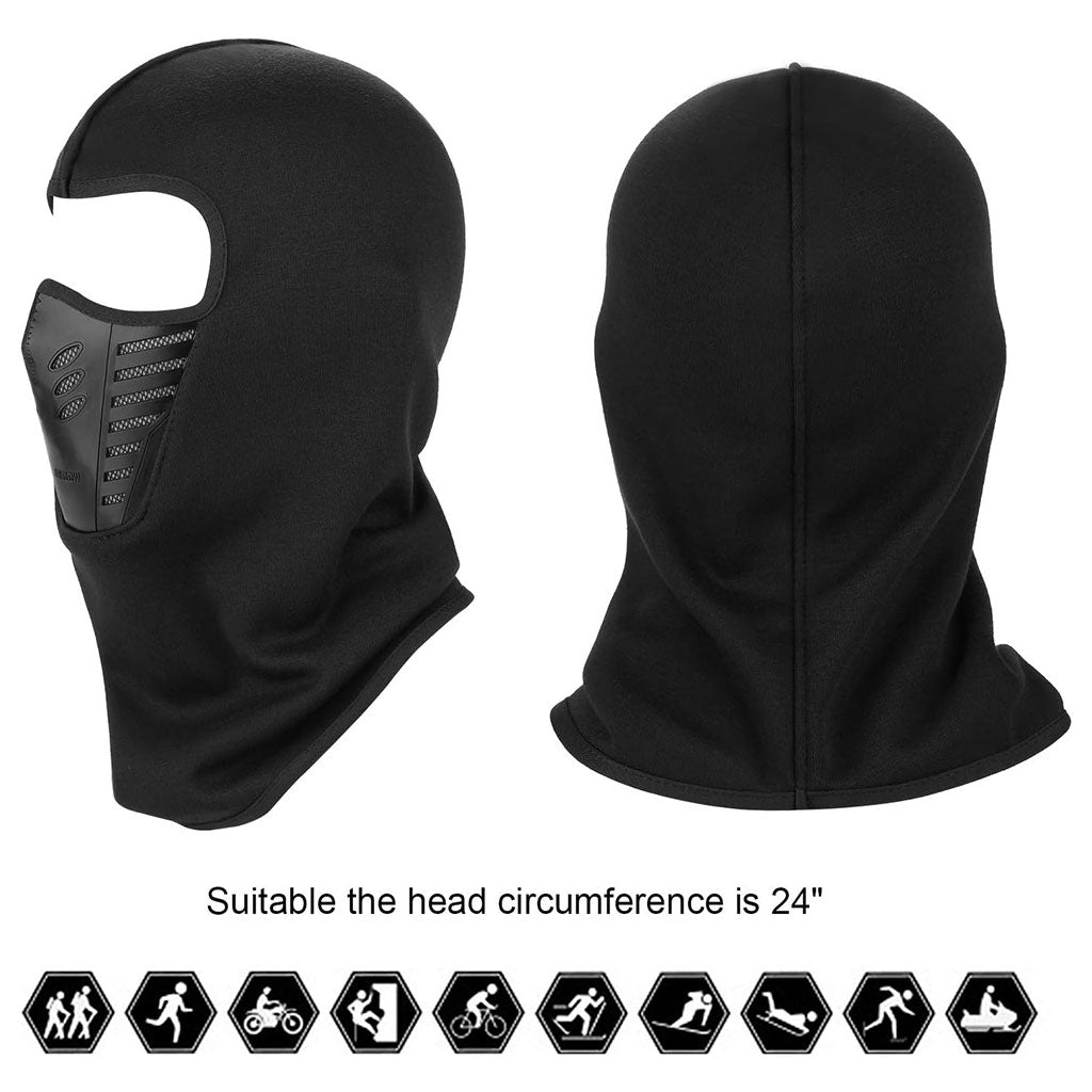 Cagoule d’hiver Excefore en polaire avec maille filet coupe-vent – قناع وجه شتوي - تنزوت