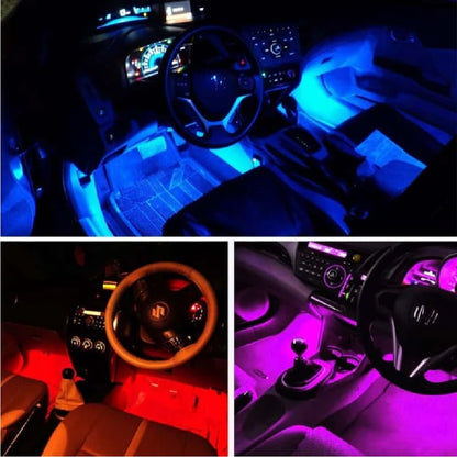 Kit de bandes lumineuses LED pour intérieur de voiture Rgb - تنزوت