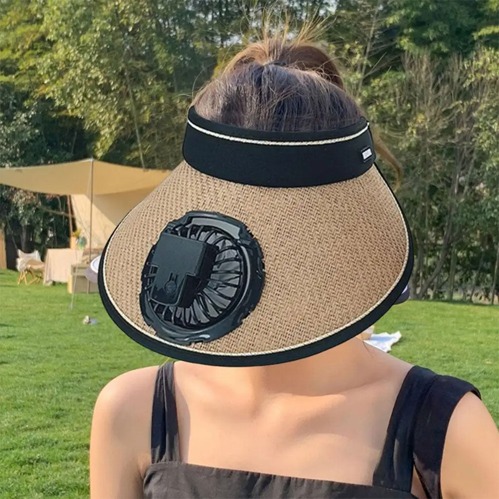 Casquette d’été avec Ventilateur de Refroidissement – قبعة مع مروحة تعمل بالطاقة الشمسية تنزوت