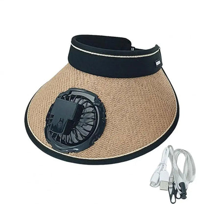 Casquette d’été avec Ventilateur de Refroidissement – قبعة مع مروحة تعمل بالطاقة الشمسية تنزوت