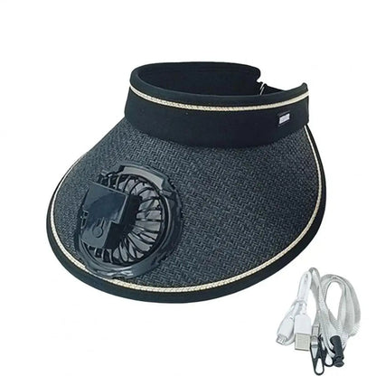 Casquette d’été avec Ventilateur de Refroidissement – قبعة مع مروحة تعمل بالطاقة الشمسية تنزوت