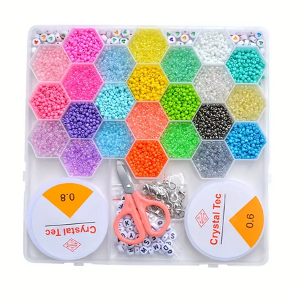 Ensemble de fabrication de bijoux Pour enfant 24 grilles en forme de ruche d'abeille تنزوت