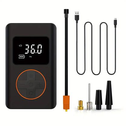 Compresseur d’air pour pneus de voiture avec manomètre numérique – جهاز ضغط الهواء - تنزوت
