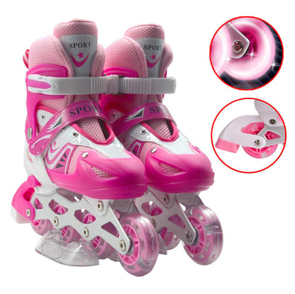 les rouleurs Alignées Confortables pour Enfants avec des roues RGB - pointure DE 32- 38 تنزوت