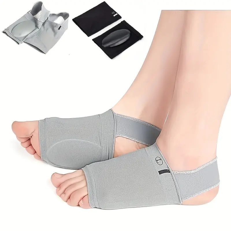 Paire Semelles de pied Soutien de la voûte plantaire en silicone pour fasciite plantaire orthopédique تنزوت