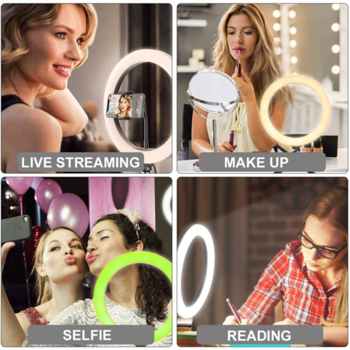 MJ-36 RGB LED Soft Ring Light With Stand-Selfie Light تنزوت