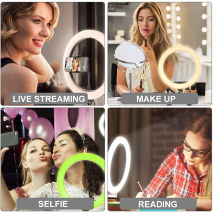 MJ-36 RGB LED Soft Ring Light With Stand-Selfie Light تنزوت