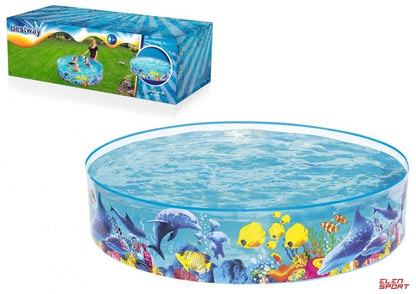 Piscine AquariumRonde en Vinyle et PVC Transparente Pour Enfants 183x38cm#55030 تنزوت