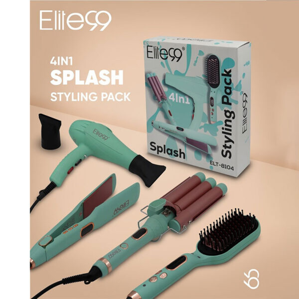 Elite99 Styling 4en1 Pack Ultime pour des Cheveux Parfaits – مجموعة العناية بالشعر 4في1 تنزوت