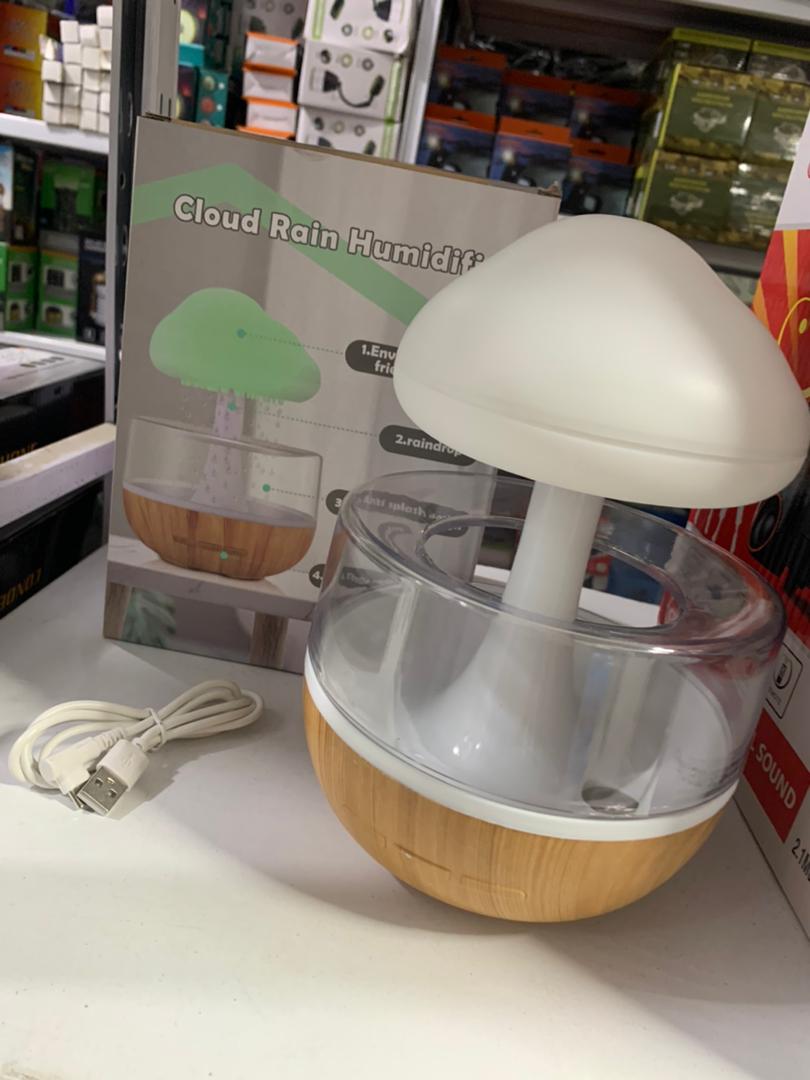 Humidificateur créatif en forme de nuage de pluie 7 couleurs 280ml - تنزوت