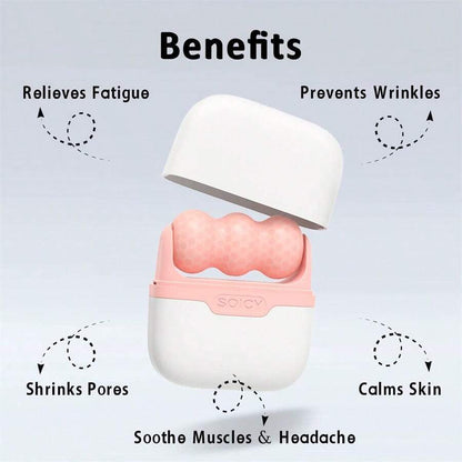 Rouleau de glace pour Massage du visage et des yeux , corps, mésothérapie , refroidissement, soulagement de la douleur تنزوت