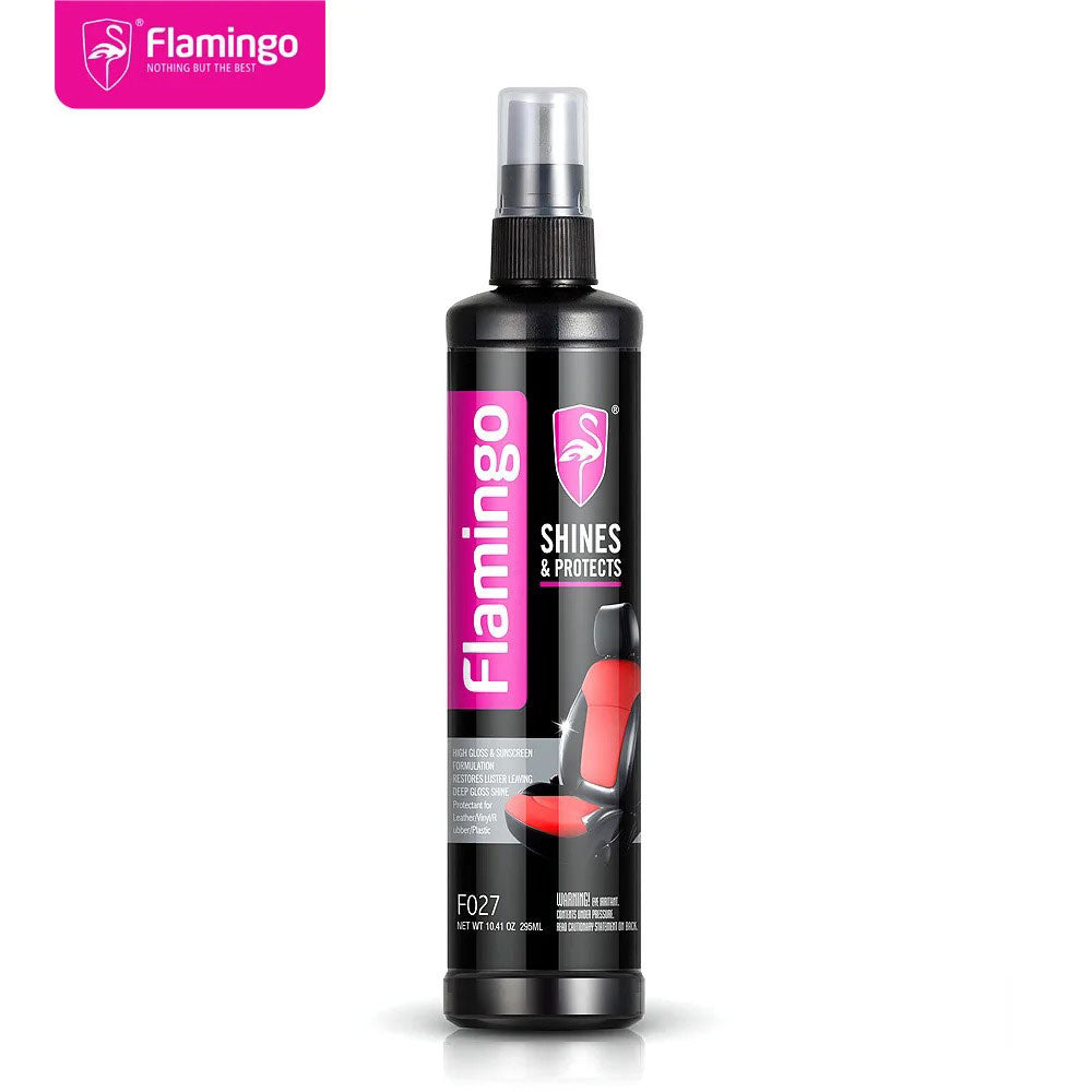 FLAMINGO Brillance ET Protection Intérieure pour Voitures 295 ml – منظف مقاعد الجلدية للسيارات تنزوت