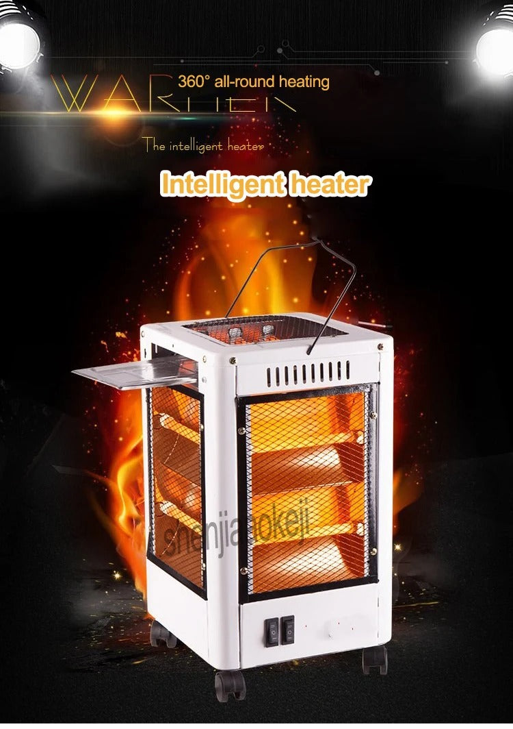 Chauffage Electrique et Gril 360 Degrés Eco Faible Consommation 5 façades 2000 W تنزوت