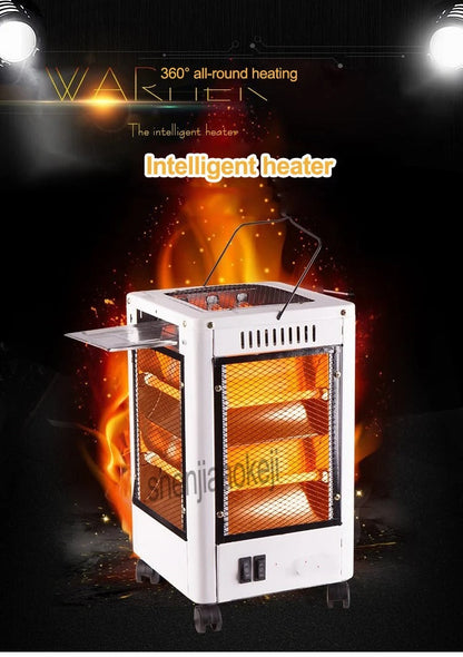 Chauffage Electrique et Gril 360 Degrés Eco Faible Consommation 5 façades 2000 W تنزوت