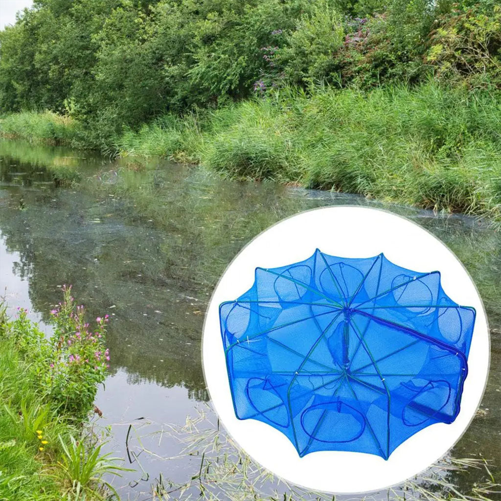 Piège de Pêche Poissons 8 Trous Facile a Installer 80cm تنزوت