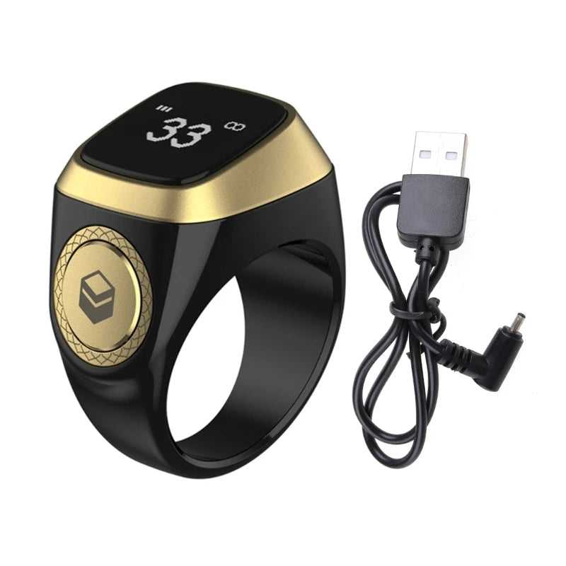 خاتم التسبيح الالكتروني الذكي IQIBLA يساعدك على التسبيح والتذكر بطريقة عملية وبسيطة -Zikr Ring Tasbih Counter - تنزوت
